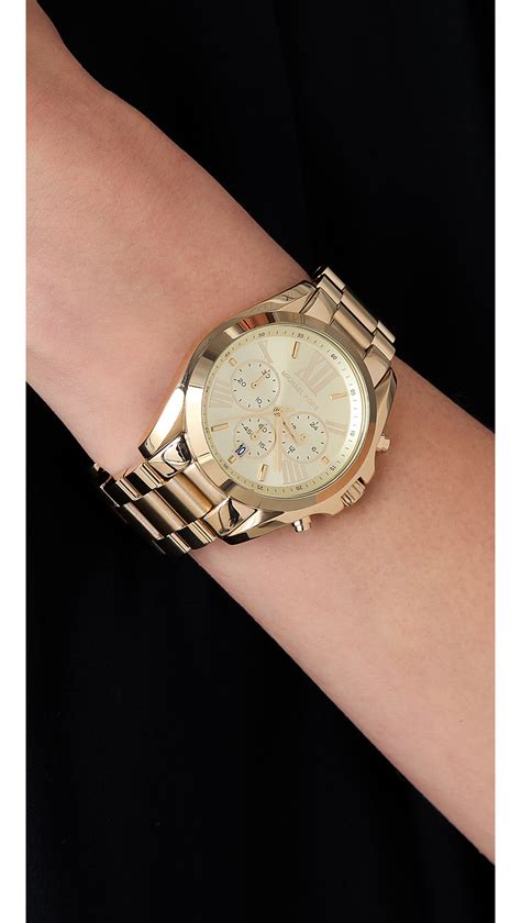 ladies bradshaw michael kors watch 4053858712362|Michael Kors Bradshaw Chronograph Gold.